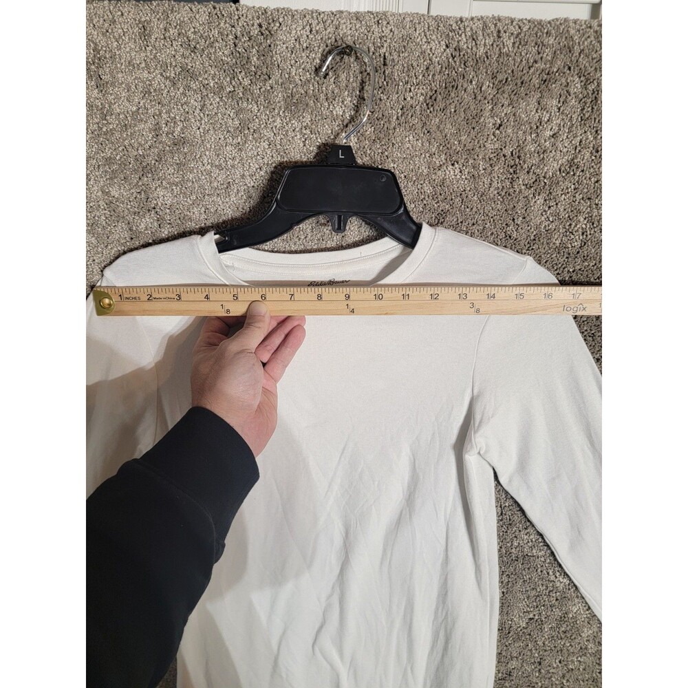 Eddie Bauer Women's White Long Sleeve T Shirt Size Small - Picture 5 of 7